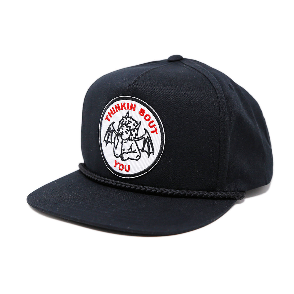 "THINKIN BOUT YOU" ROPE CAP (BLACK)