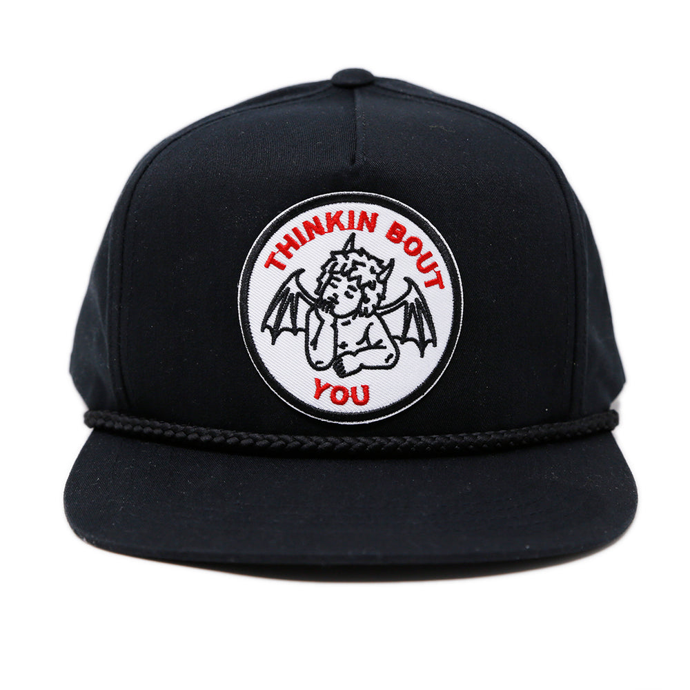 "THINKIN BOUT YOU" ROPE CAP (BLACK)