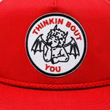 "THINKIN BOUT YOU" ROPE CAP (RED)