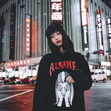 "ALONE" HOODIE (BLACK)