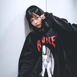 "ALONE" HOODIE (BLACK)