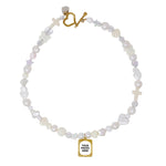 【ONE OF A KIND】UNISEX PEARL＋BEADS NECKLACE #0120