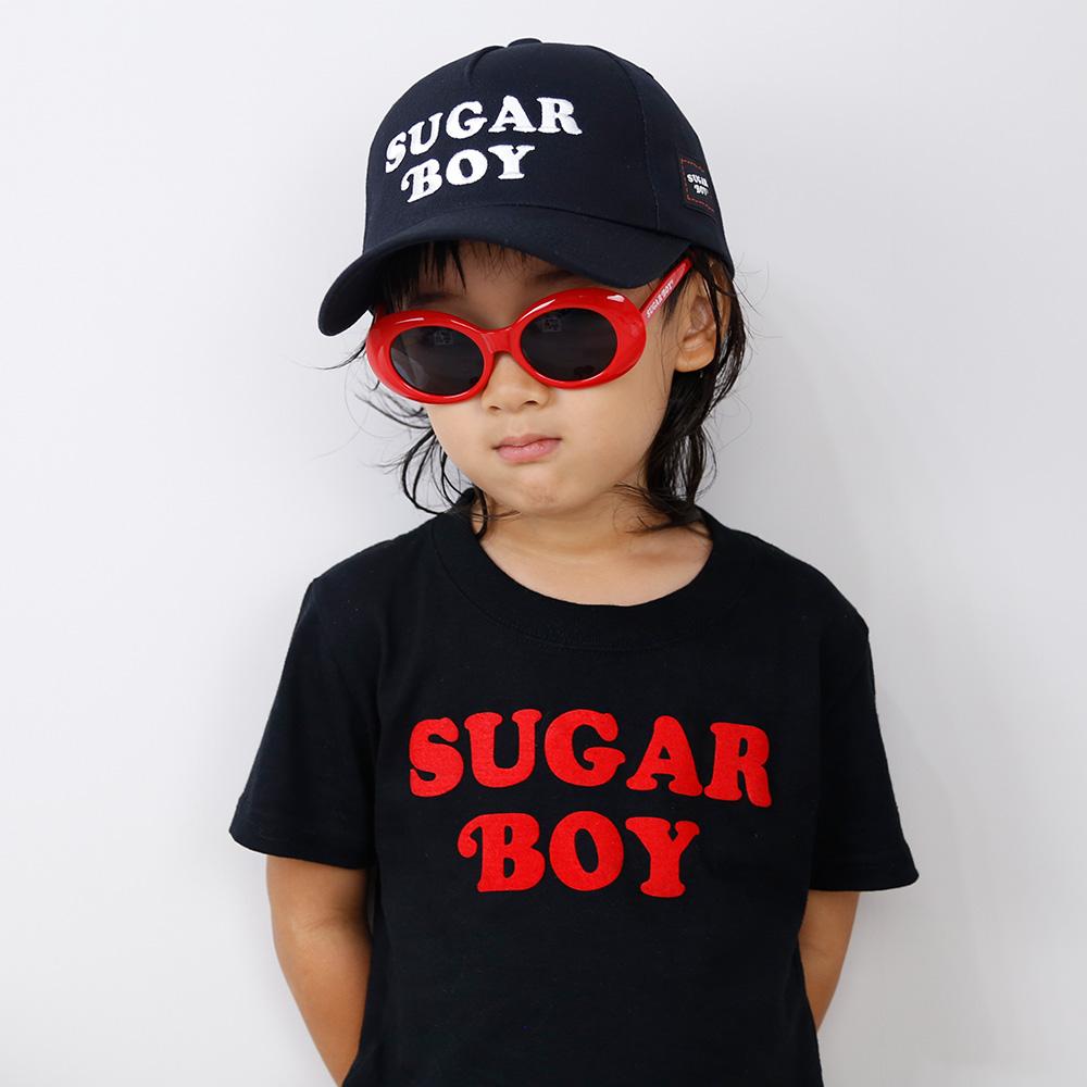 【KIDS】SUGAR BOY LOGO CAP (BLACK)