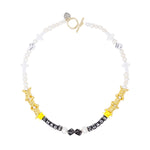 【ONE OF A KIND】UNISEX PEARL＋BEADS NECKLACE #0100