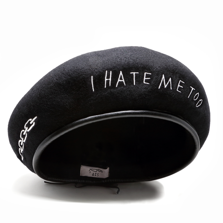 "I HATE ME TOO" BERET (BLACK)