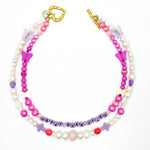 【ONE OF A KIND】UNISEX PEARL＋BEADS NECKLACE #082